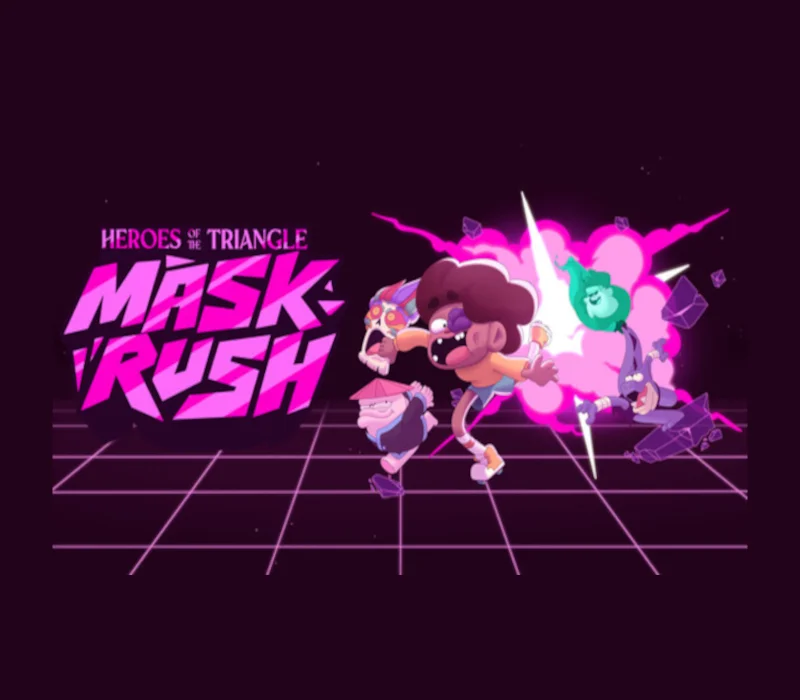 Heroes of the Triangle Mask Rush cover art, Hype Entertainment party platformer
