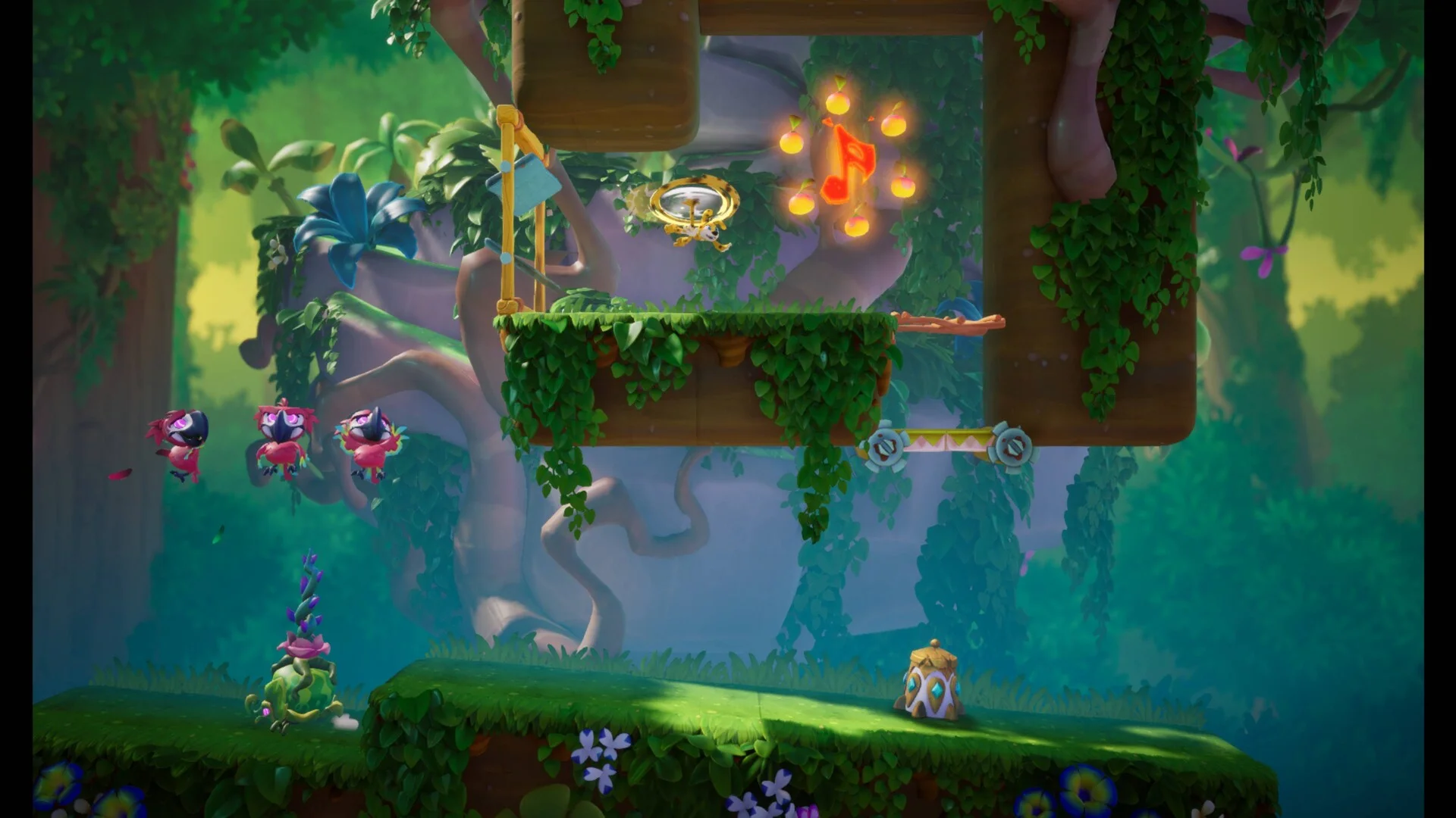 Marsupilami 2 jungle stage with dancing animals