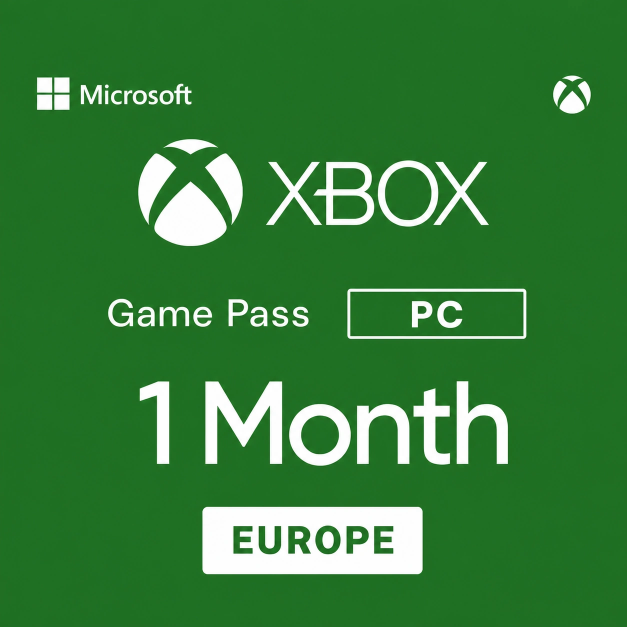 Xbox Game Pass for PC - 1 Months EU PC Windows CD Key