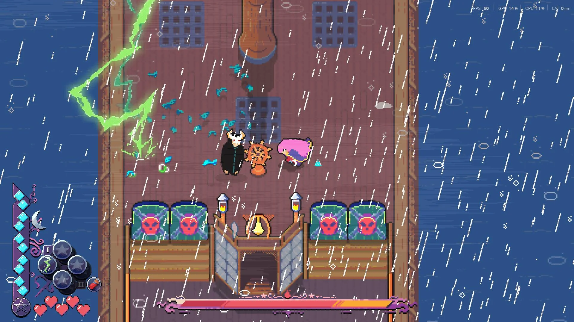 Magical Blush top-down elemental spell combat Wyn exploration gameplay