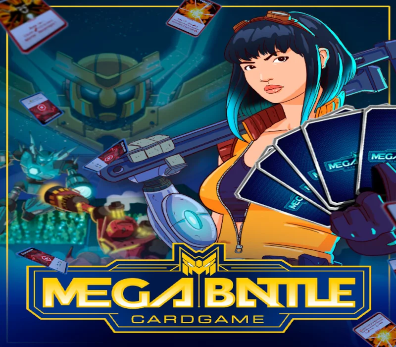MegaBattle cover, robot card arena