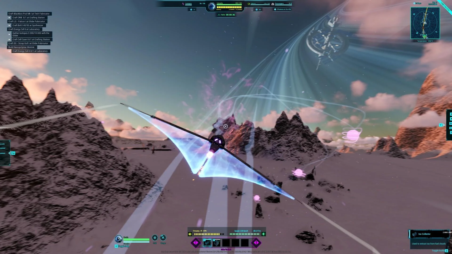 EverRail scavenging and crafting on the exomoon