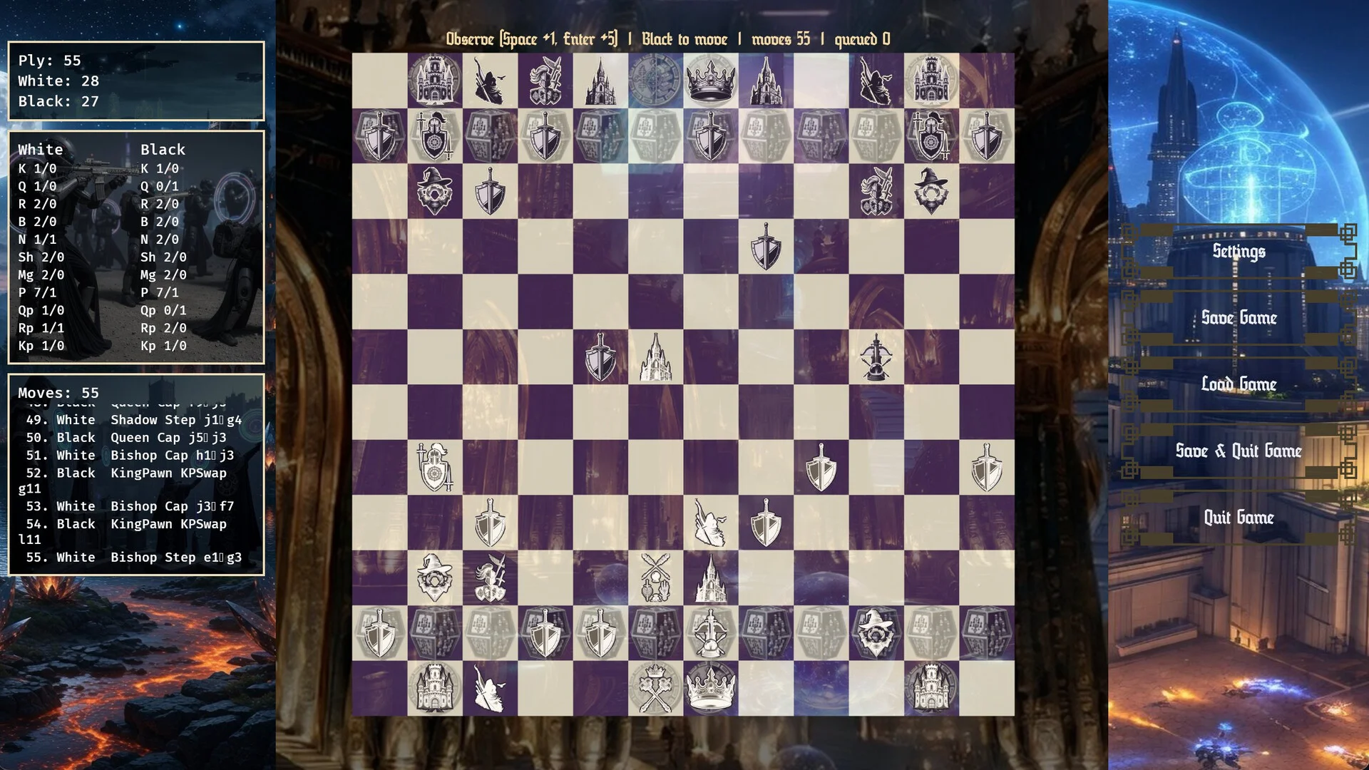 Altus Chess piece entanglement screenshot