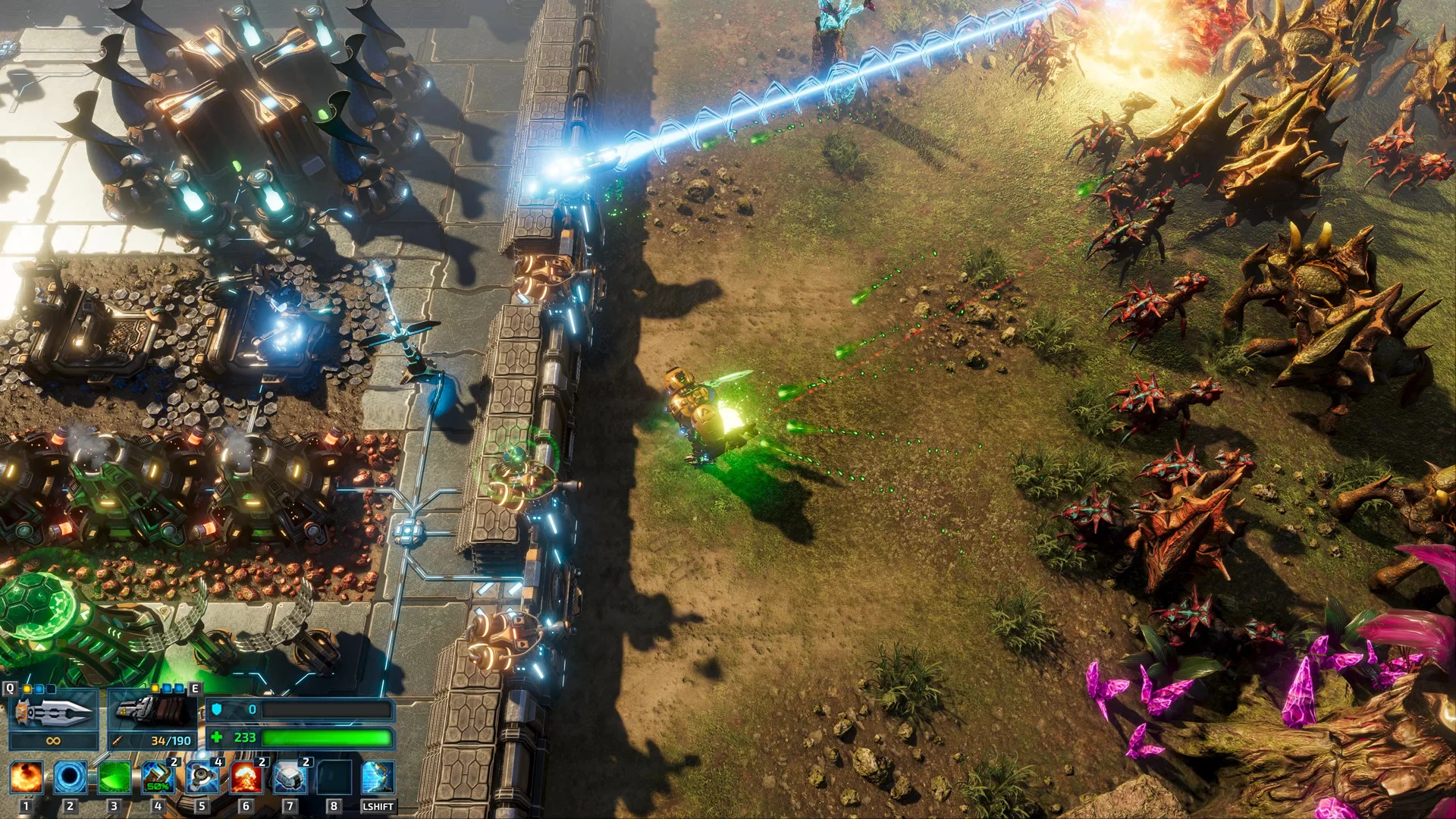 The Riftbreaker alien biome outpost