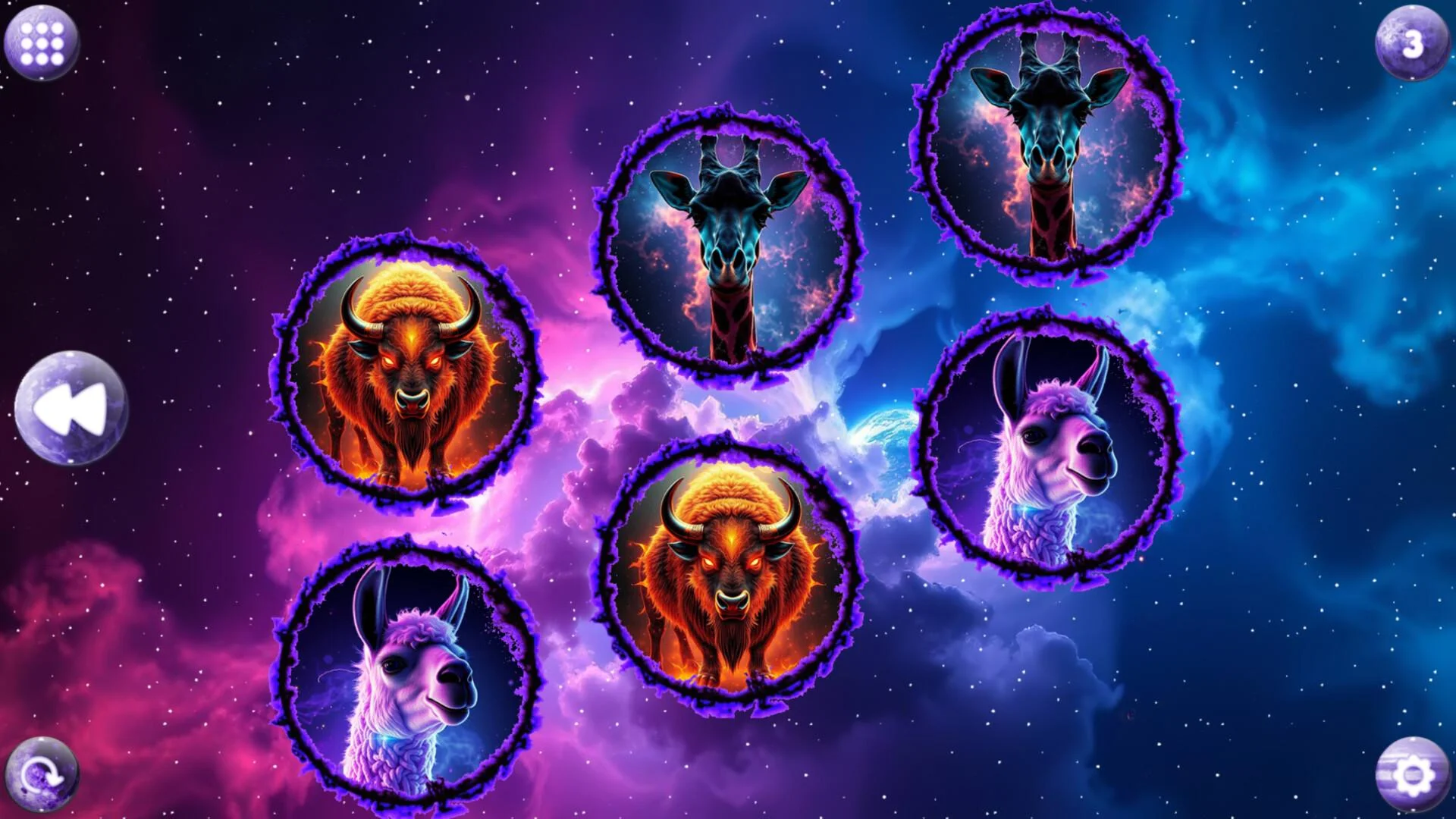 Space Memory Artiodactyls solo cozy puzzle on Windows PC