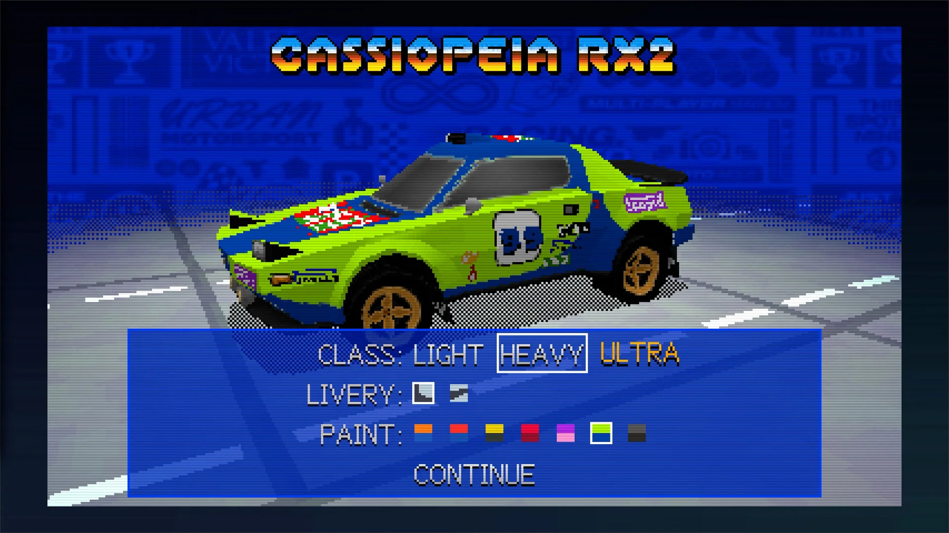 Parking Garage Rally Circuit split-screen PvP in a city garage