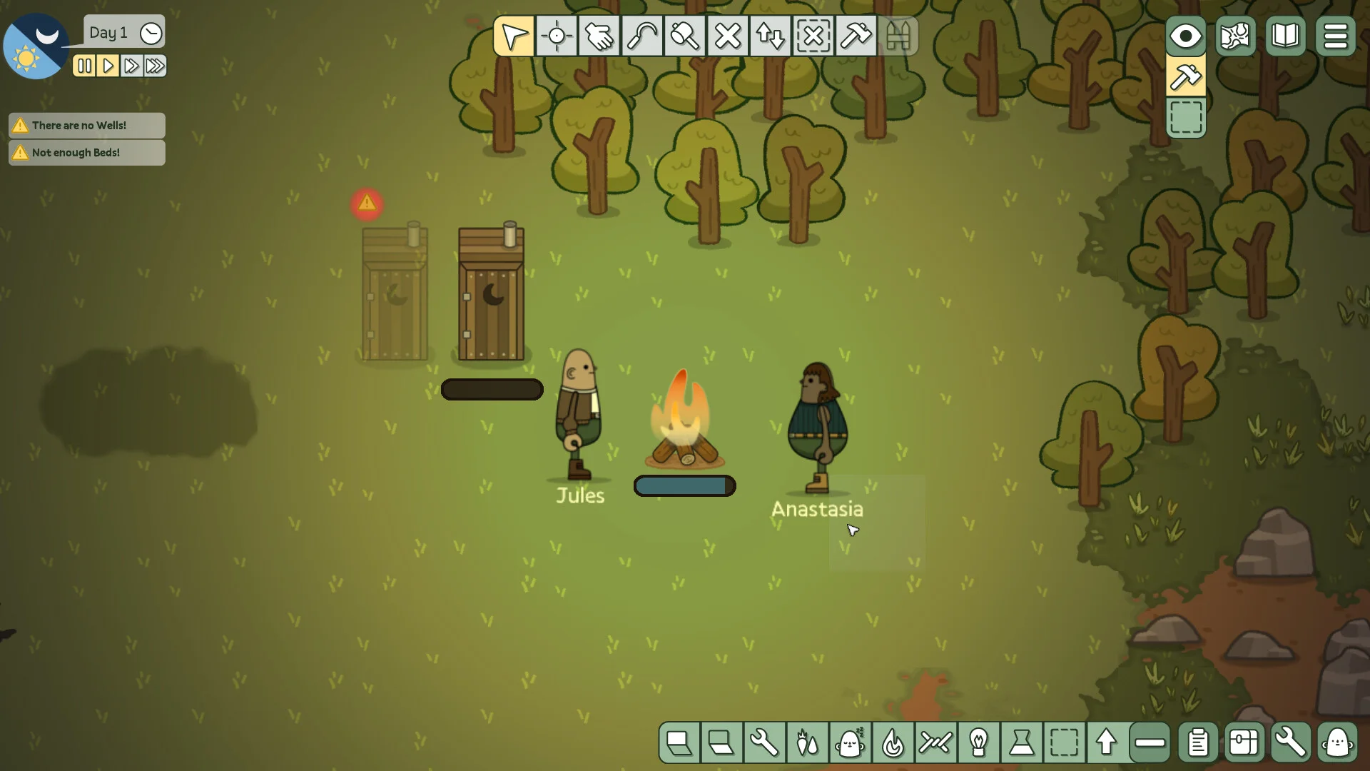 Rekindling society rebuild management strategy screenshot