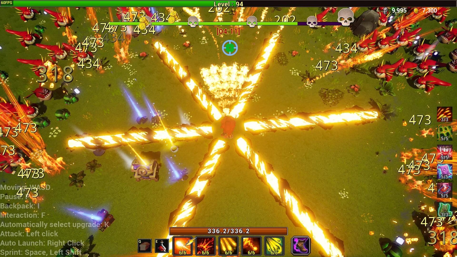 Abyss Eschaton Survivors relics against Abyssal Lord waves