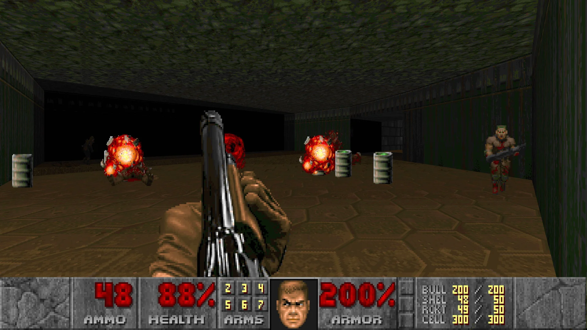 DOOM classic demon battle