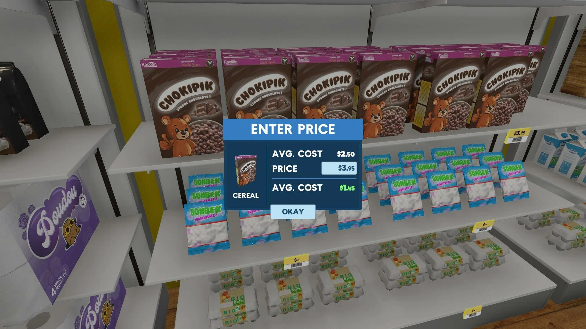 Supermarket Simulator store expansion and interior upgrades