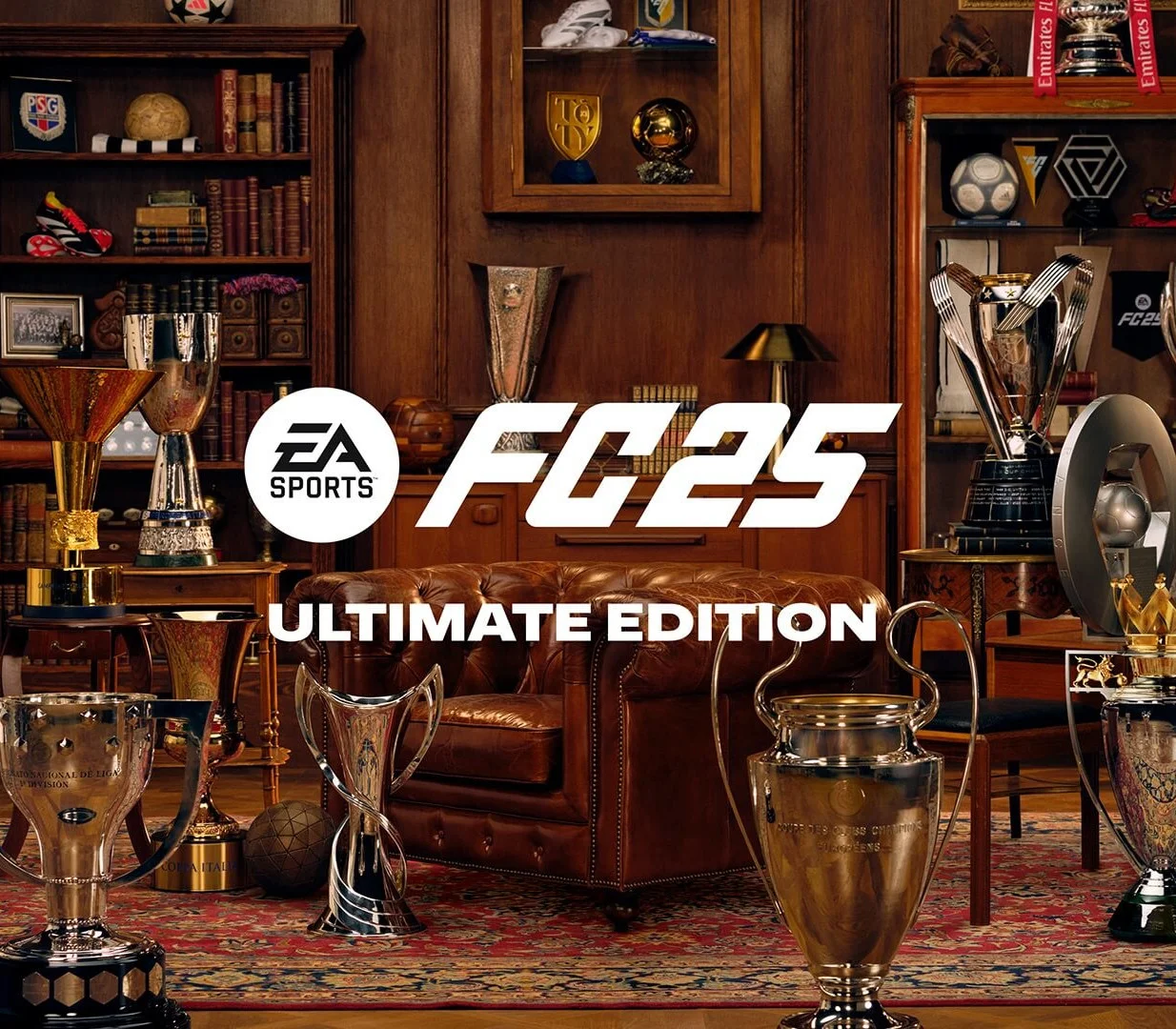 EA SPORTS FC 25 Ultimate cover, Ultimate Team squad with Evolution slot