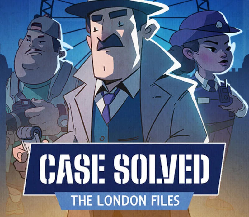 Case Solved The London Files cover of a cozy noir desk