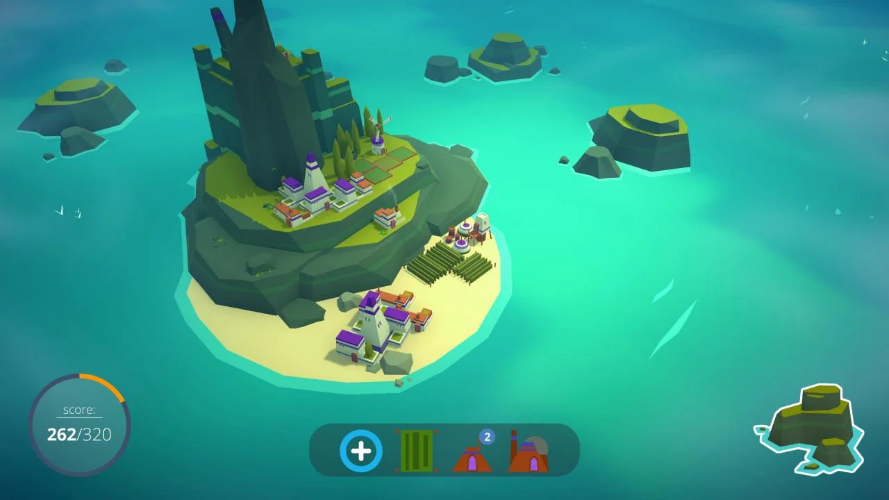ISLANDERS placing buildings on a procedural island