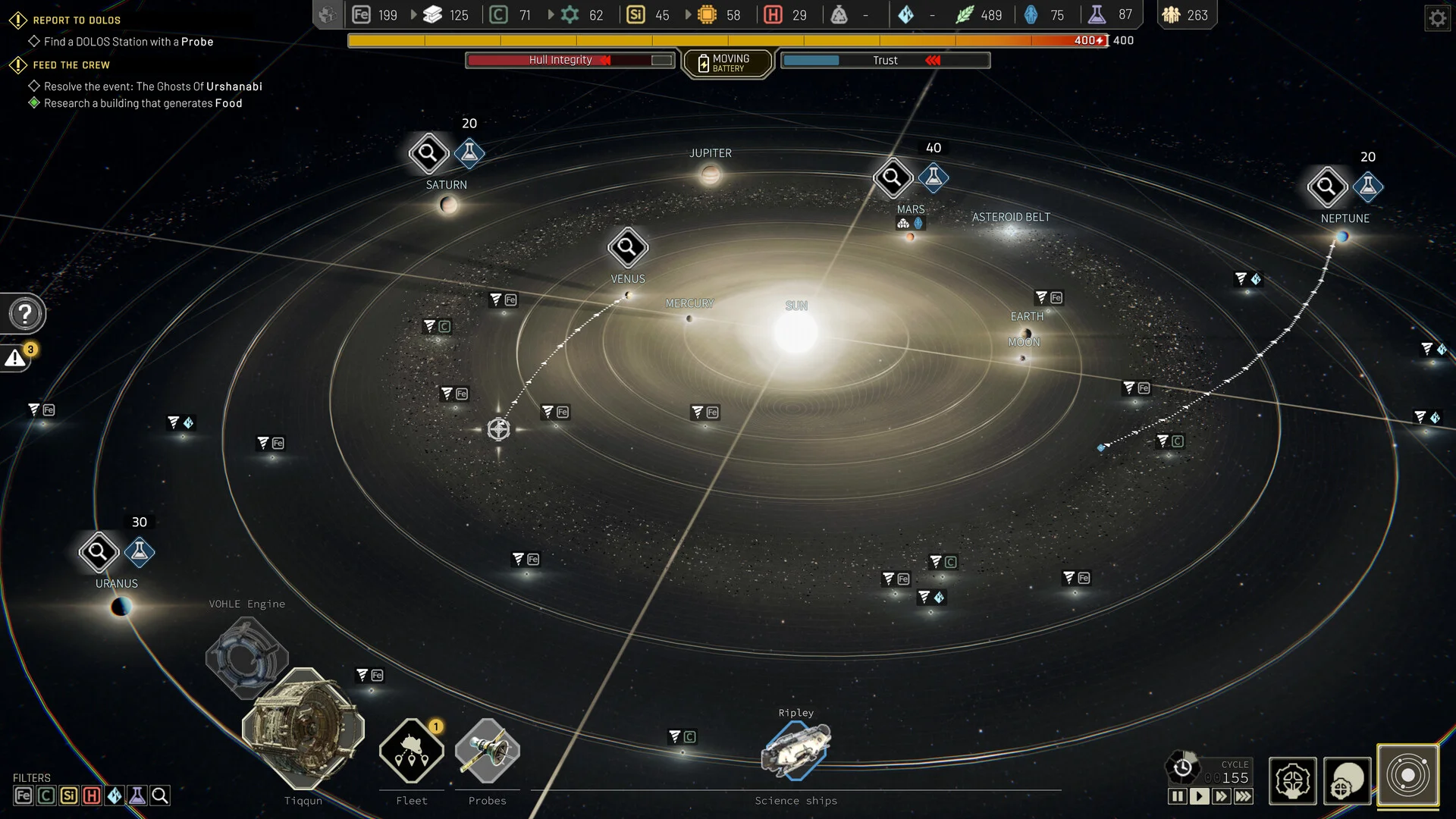 IXION Xbox probes mining ships US