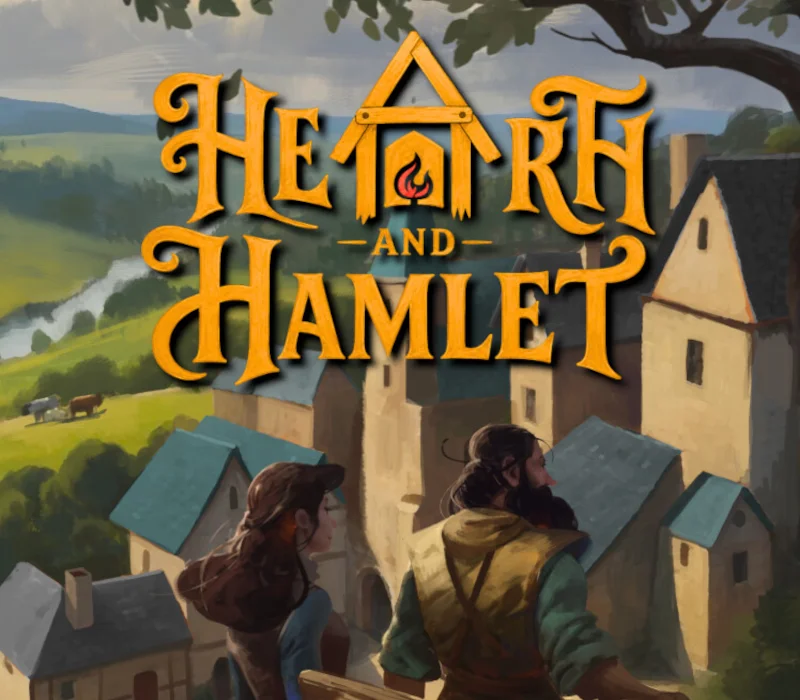 Hearth and Hamlet cover, medieval campfire kingdom