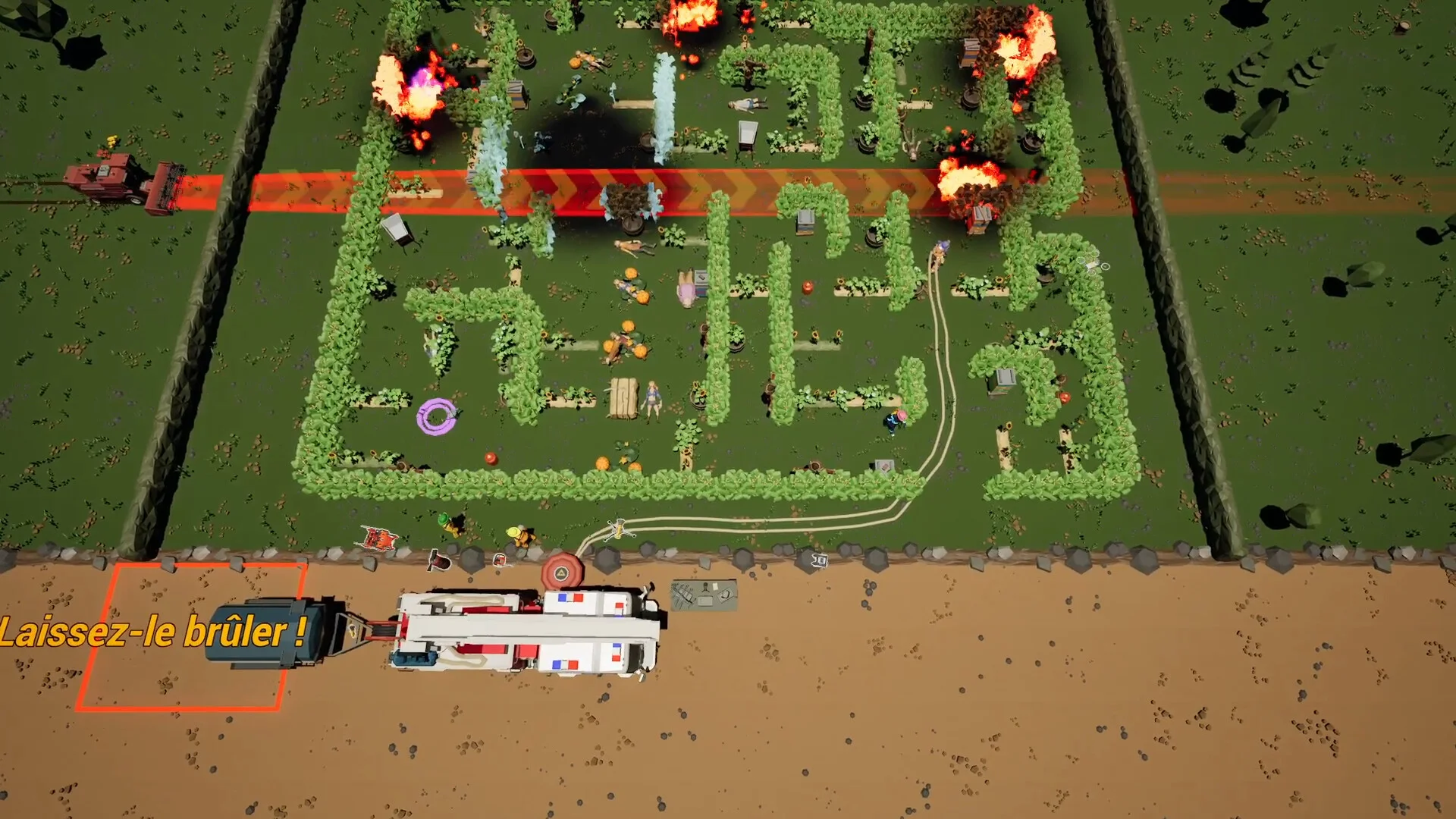 Backfire Brigade two to four firefighters