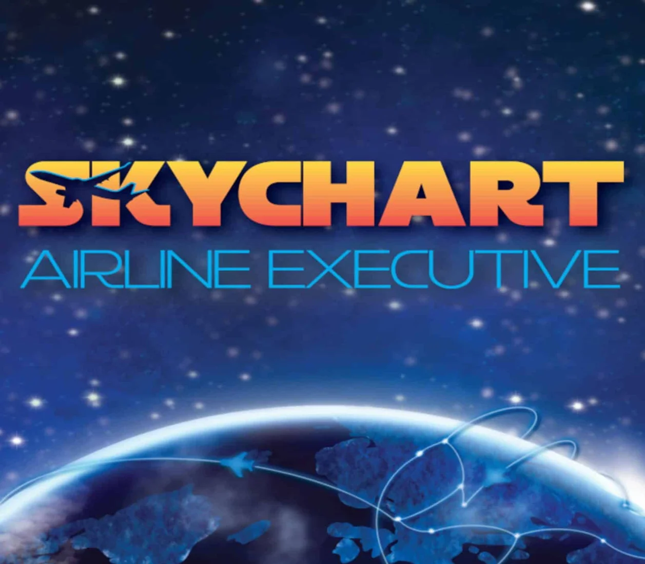 SkyChart Airline Executive cover of a 1930s airline map