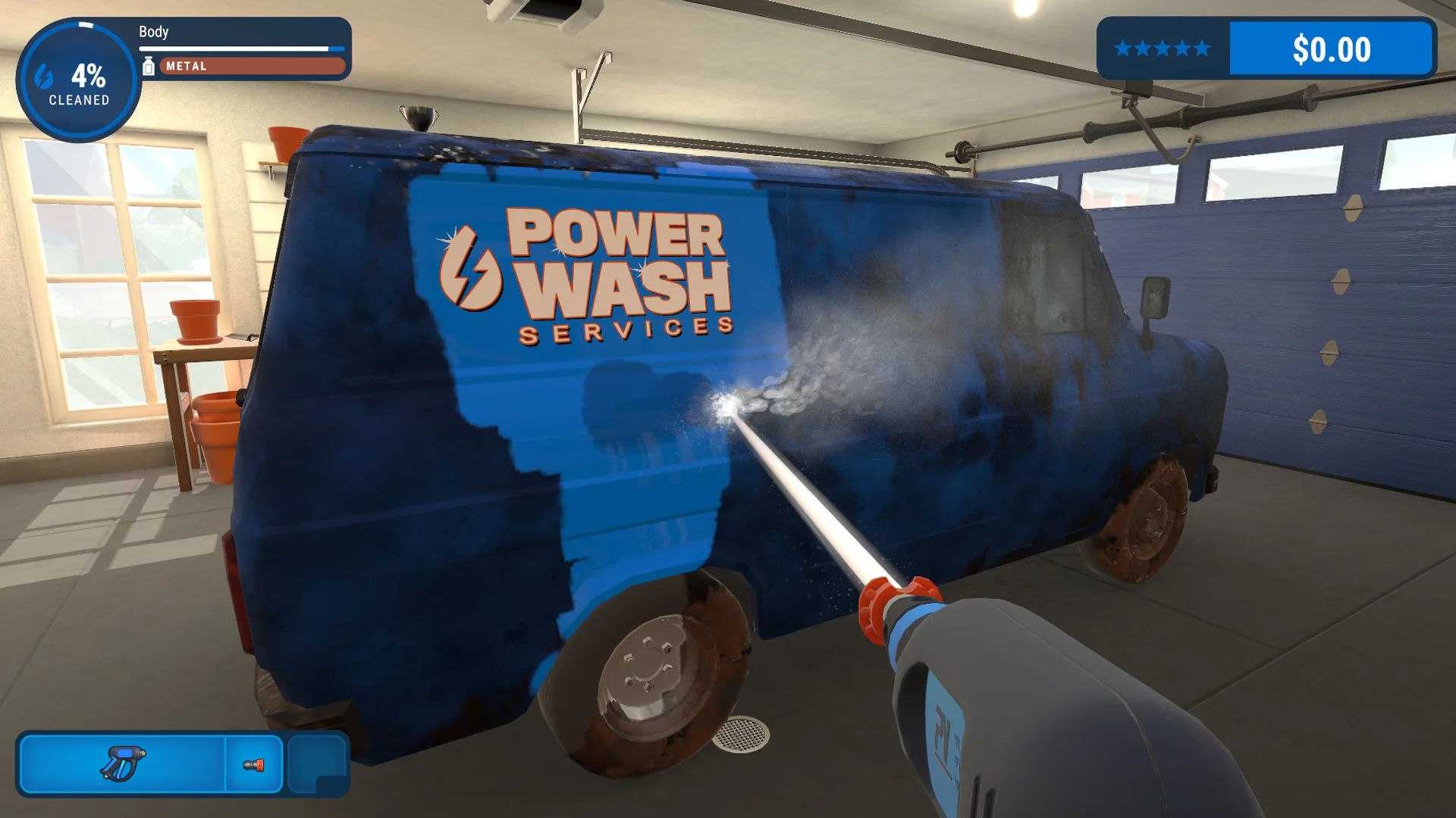 PowerWash Simulator Career Mode patio wash on Xbox