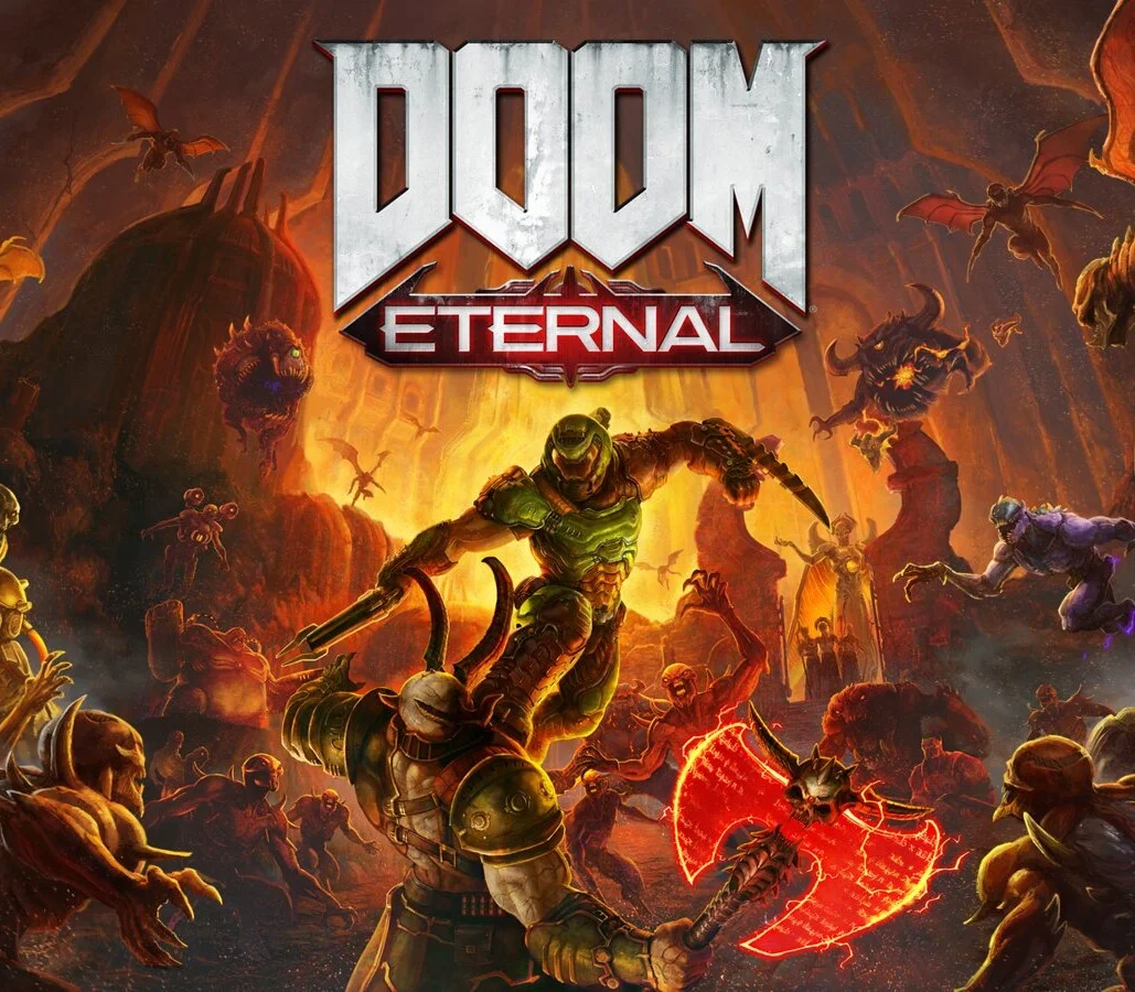 DOOM Eternal Standard Xbox CA cover — Slayer vs Hell on Earth
