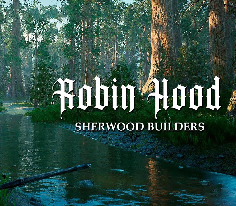 Robin Hood Sherwood Builders EU cover, outlaw camp in Sherwood Forest