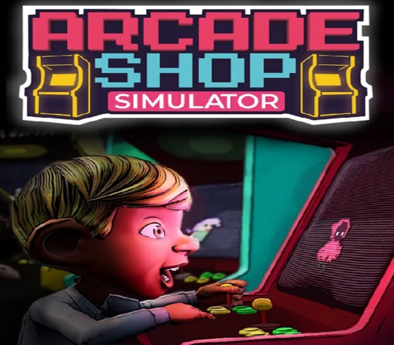 Arcade Shop Simulator cover, first-person cabinet floor