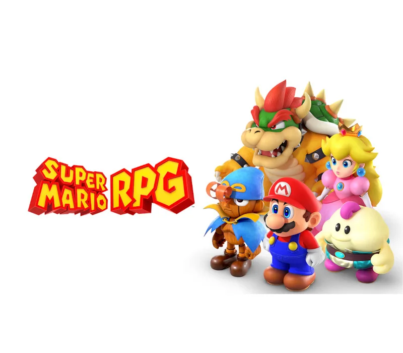 Super Mario RPG cover, Mario with Mallow and Geno