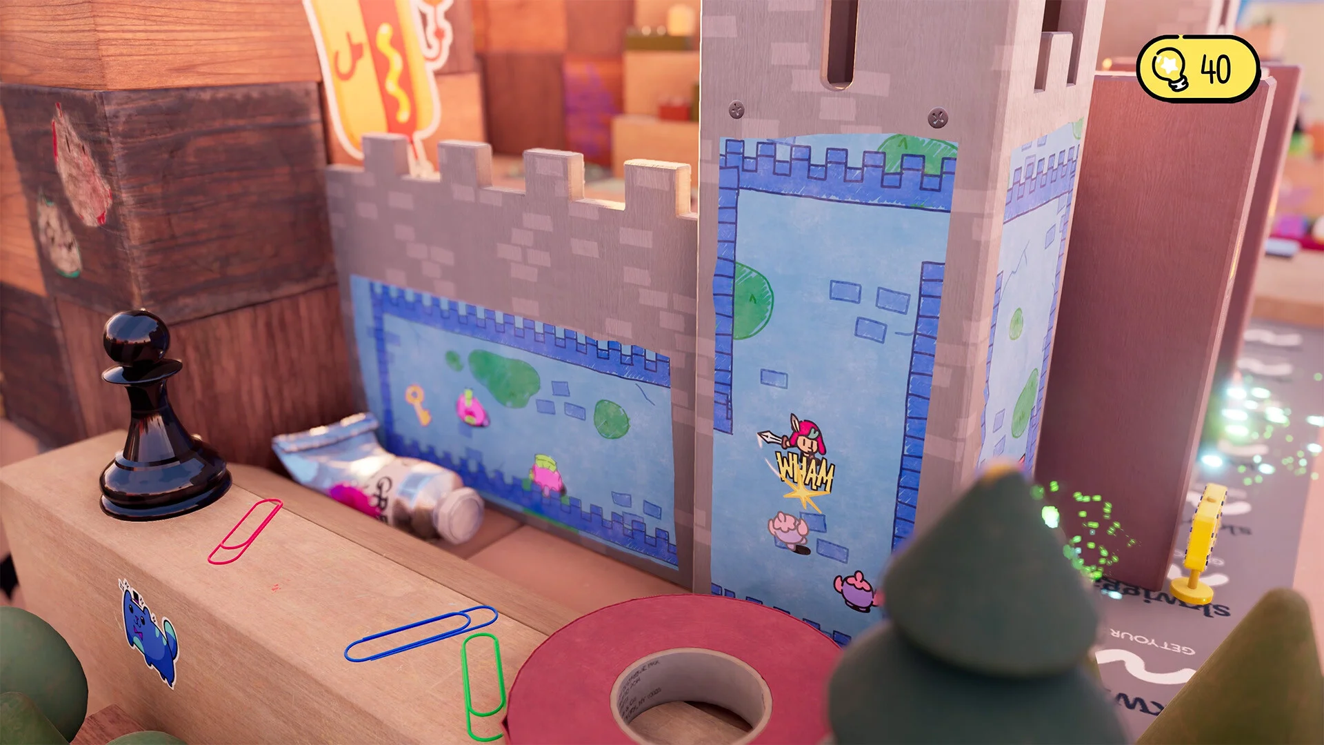 Jump between 2D storybook and 3D world