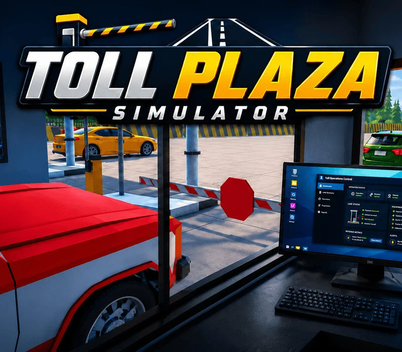 Toll Plaza Simulator cover of a highway booth