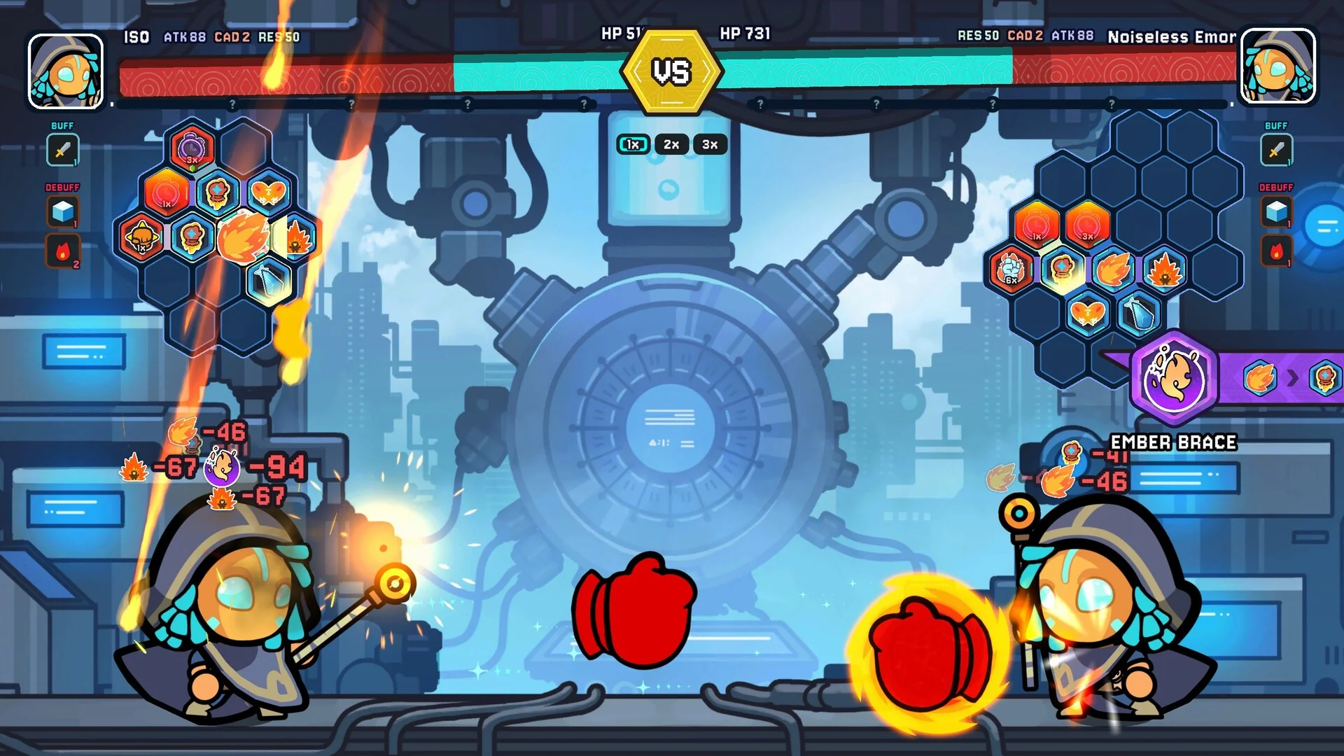 Circuit Stance super AI program robot chips strategy roguelike gameplay