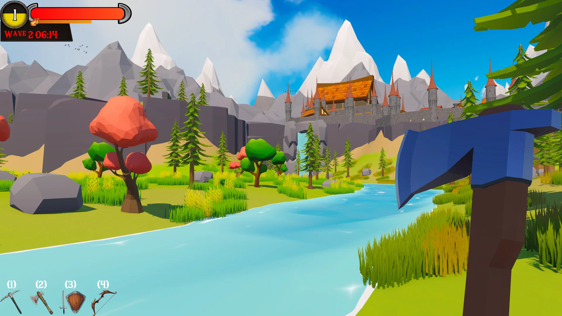 Grainhold open world mining construction screenshot