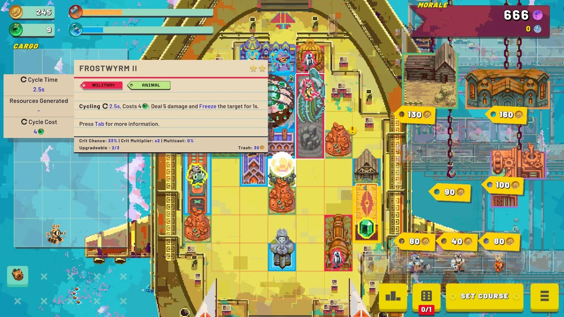 Exark run-based strategy engine builder gameplay