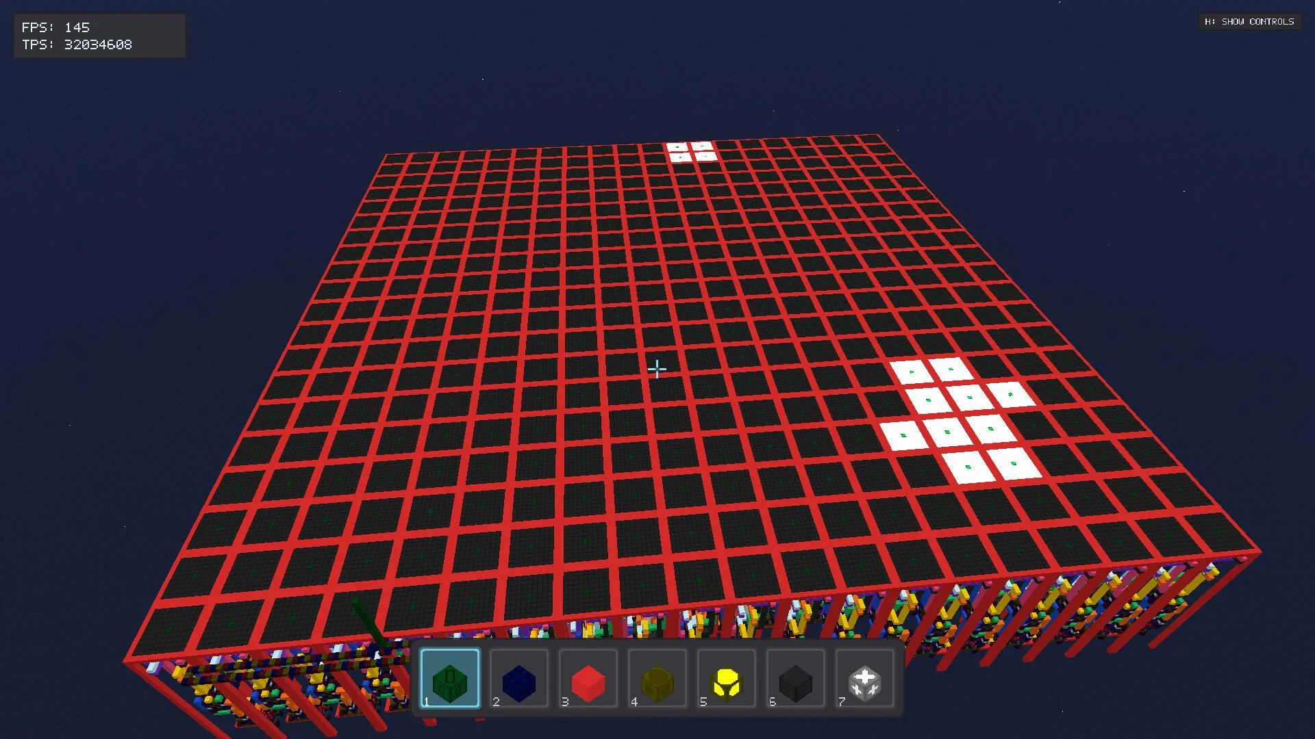 BitVoxel CPU and memory built from reusable parts
