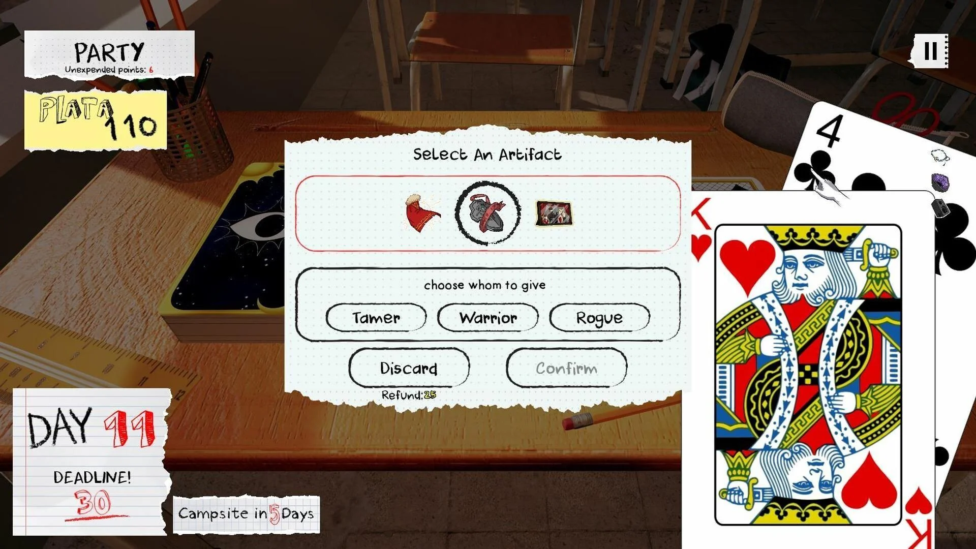 Graphite Steam Trading Cards achievement roguelike scene