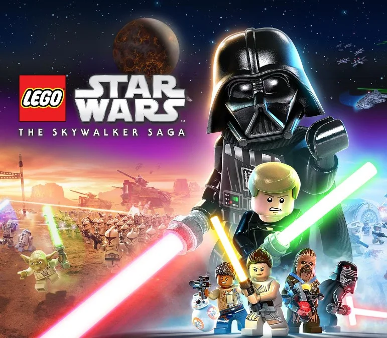 LEGO Star Wars Skywalker Saga Xbox CA cover of nine films in bricks