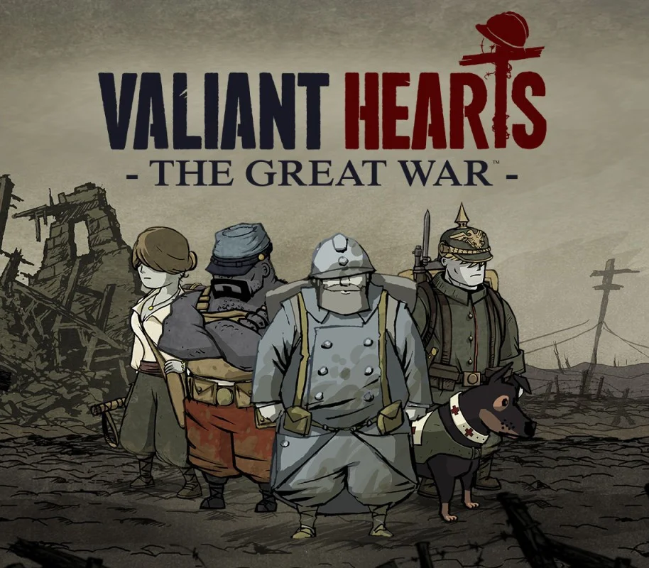 Valiant Hearts The Great War cover, UbiArt trenches