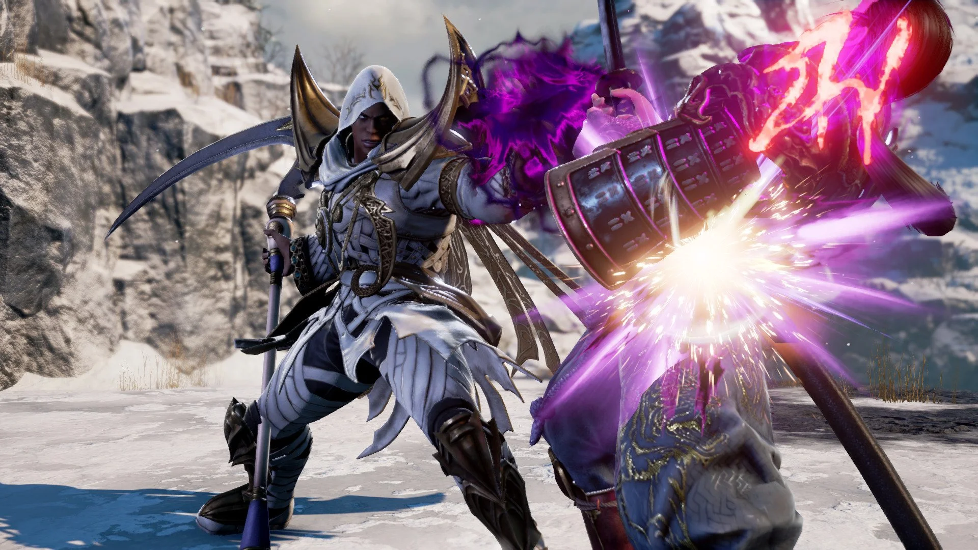 SOULCALIBUR VI local two-player weapons fight on Xbox