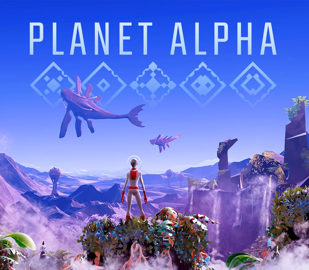 PLANET ALPHA cover, alien day-night world