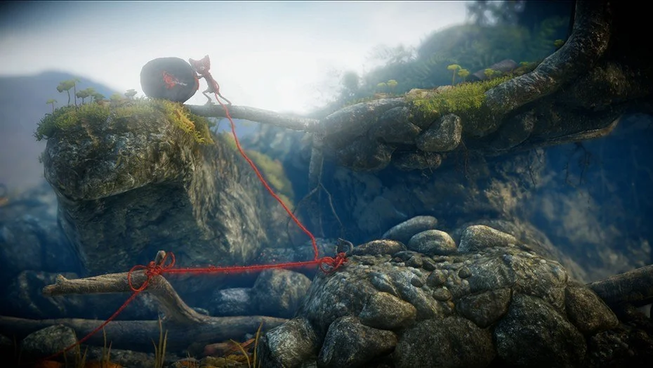 Unravel Yarny exploring a Scandinavian landscape