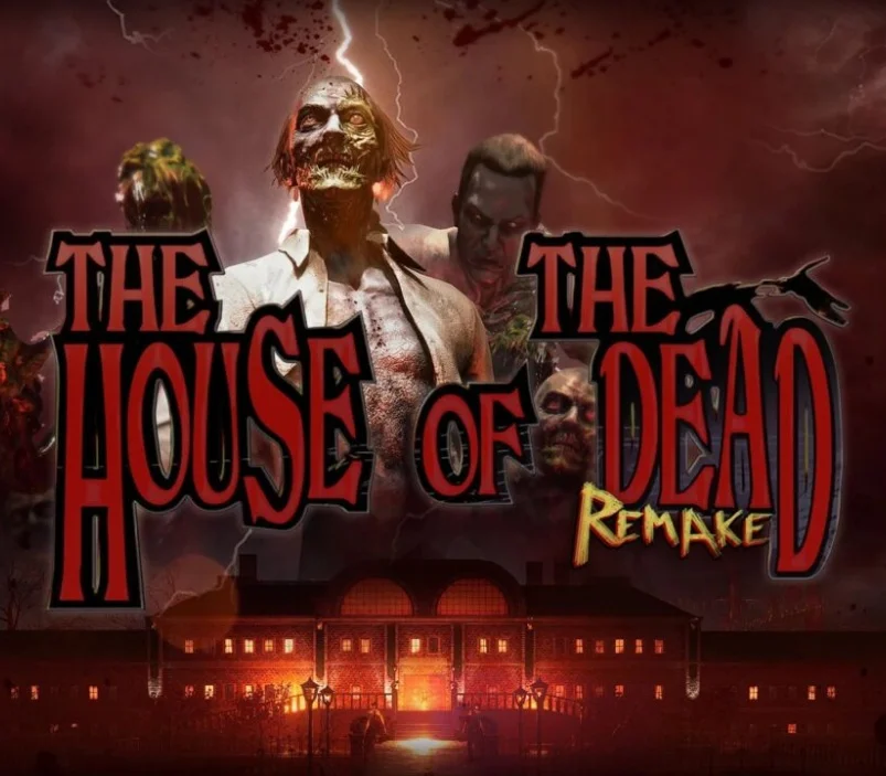 THE HOUSE OF THE DEAD: Remake cover with the title and zombies.