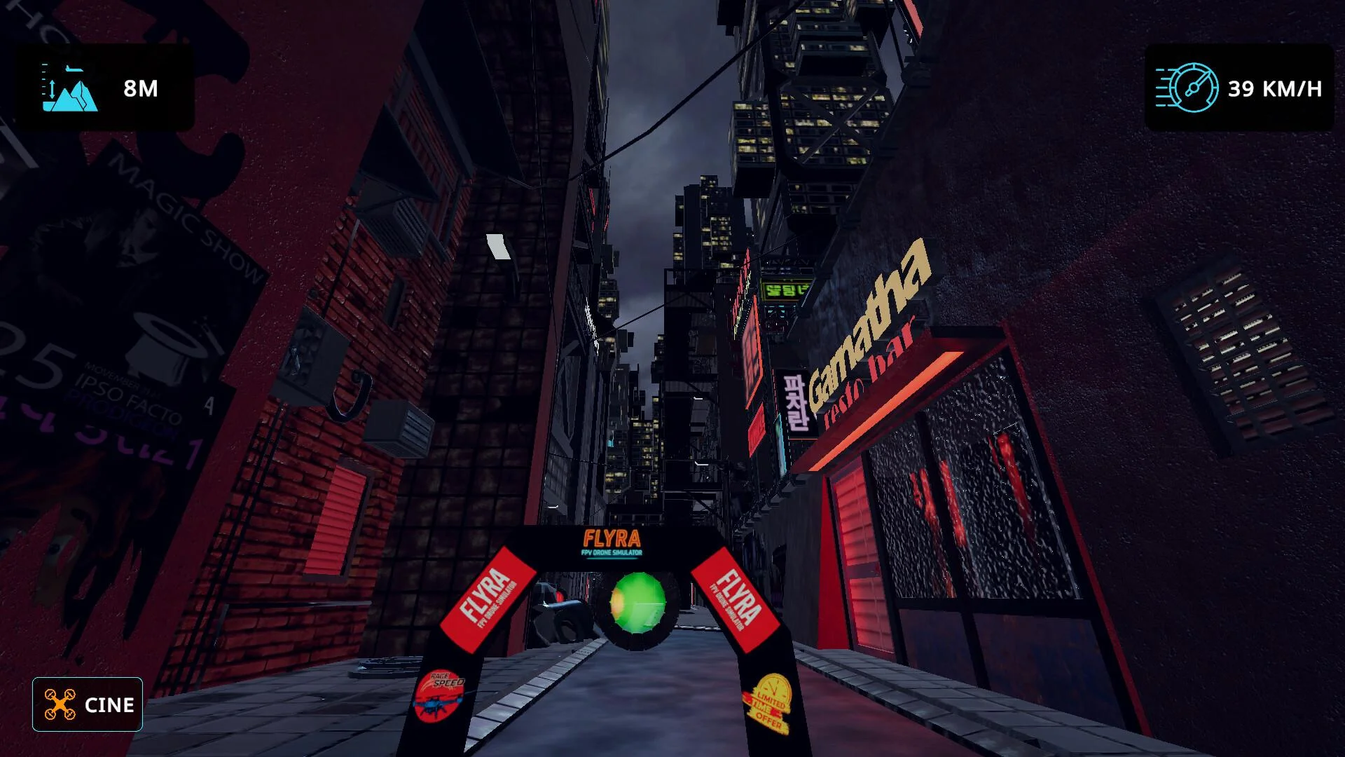 Flyra Playbyte Studios FPV sim controller screenshot