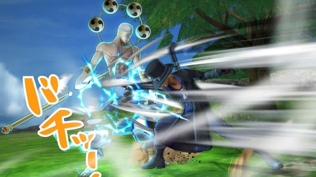 One Piece Burning Blood local two-player fight on Xbox