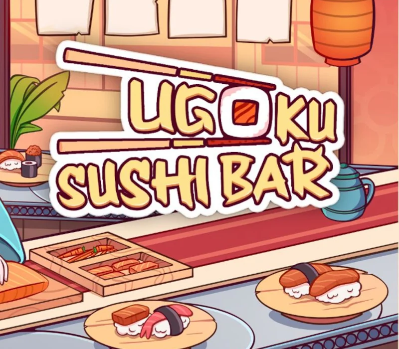 Ugoku Sushi Bar cover, conveyor sushi chef sim