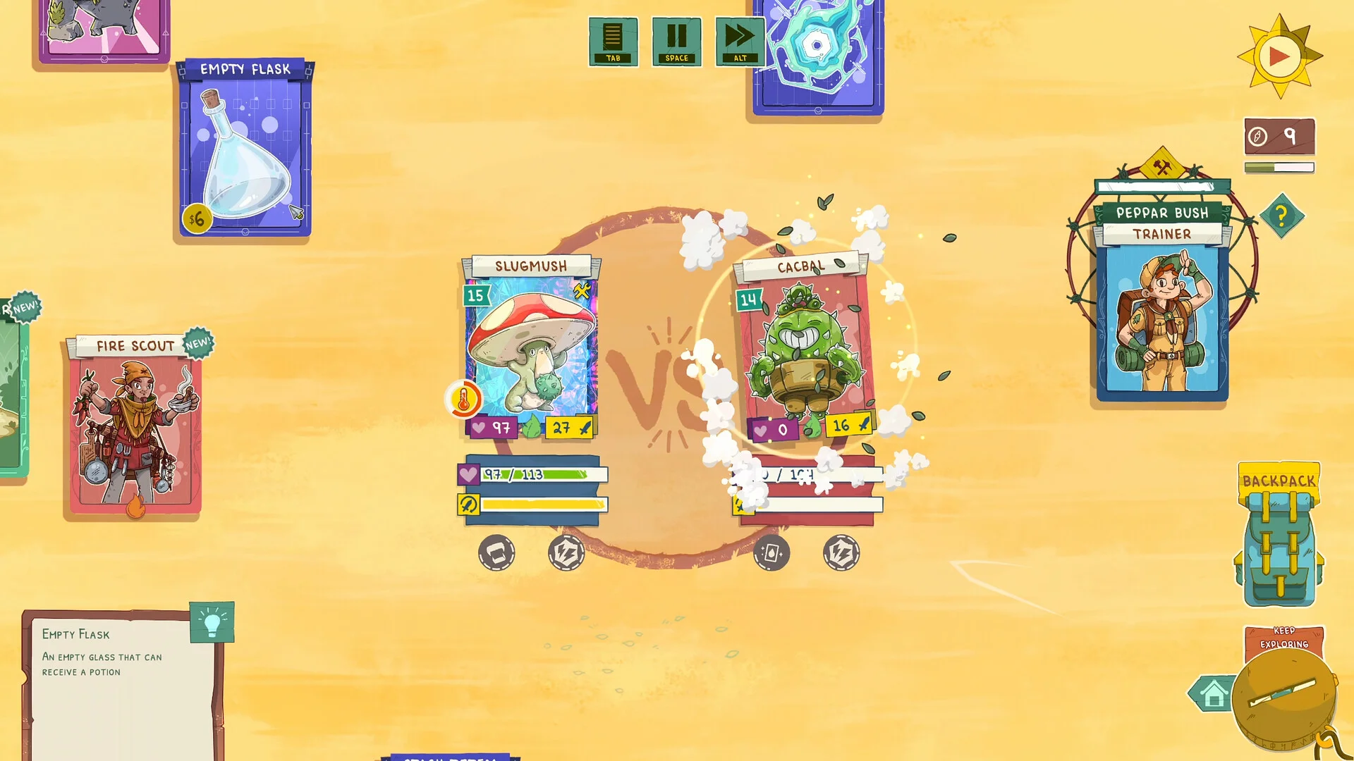 Stackmon card stacking camp Steam Global