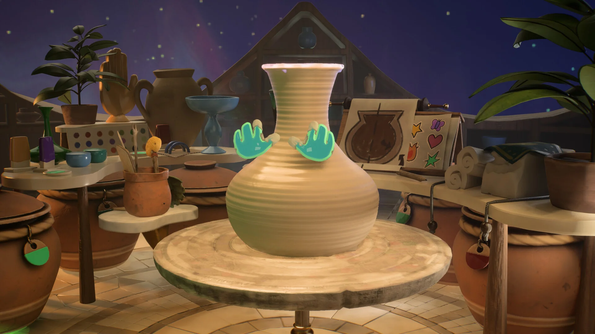 Kiln ceramic arena fight