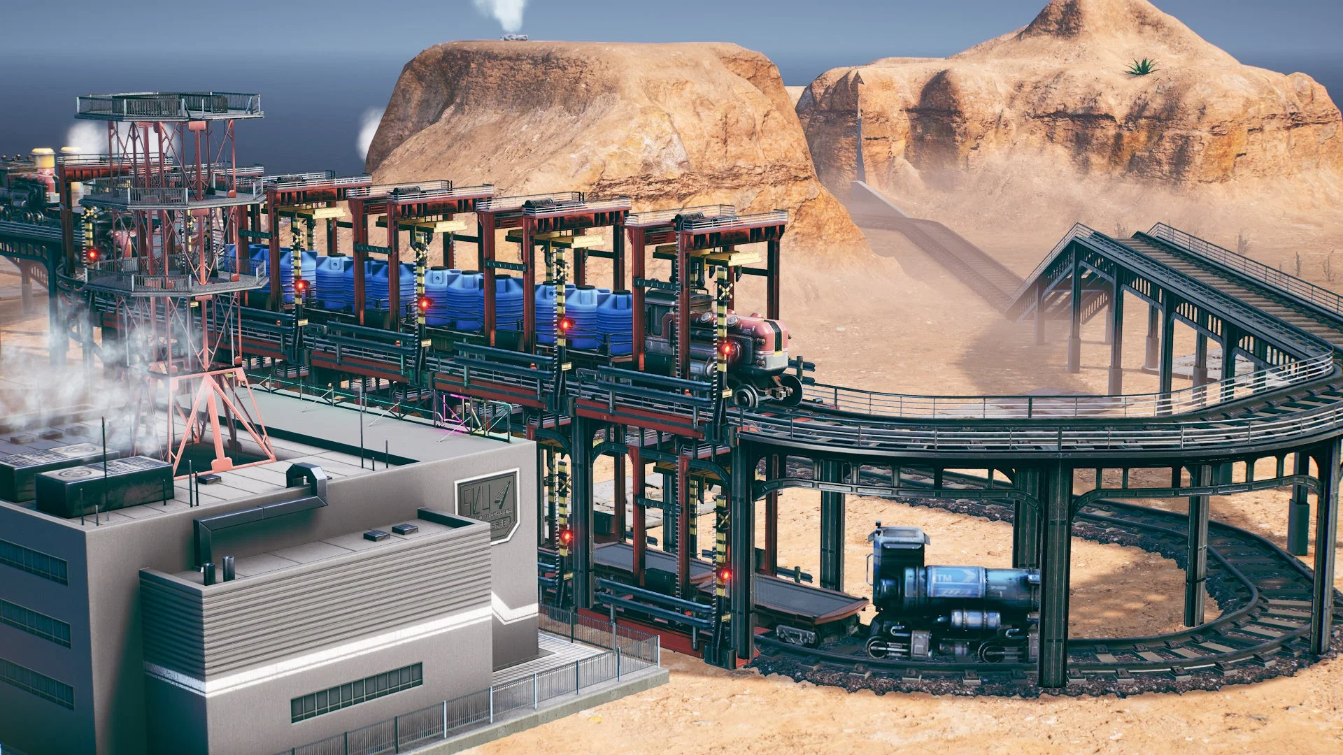 RAILGRADE sandbox layout after the campaign puzzles