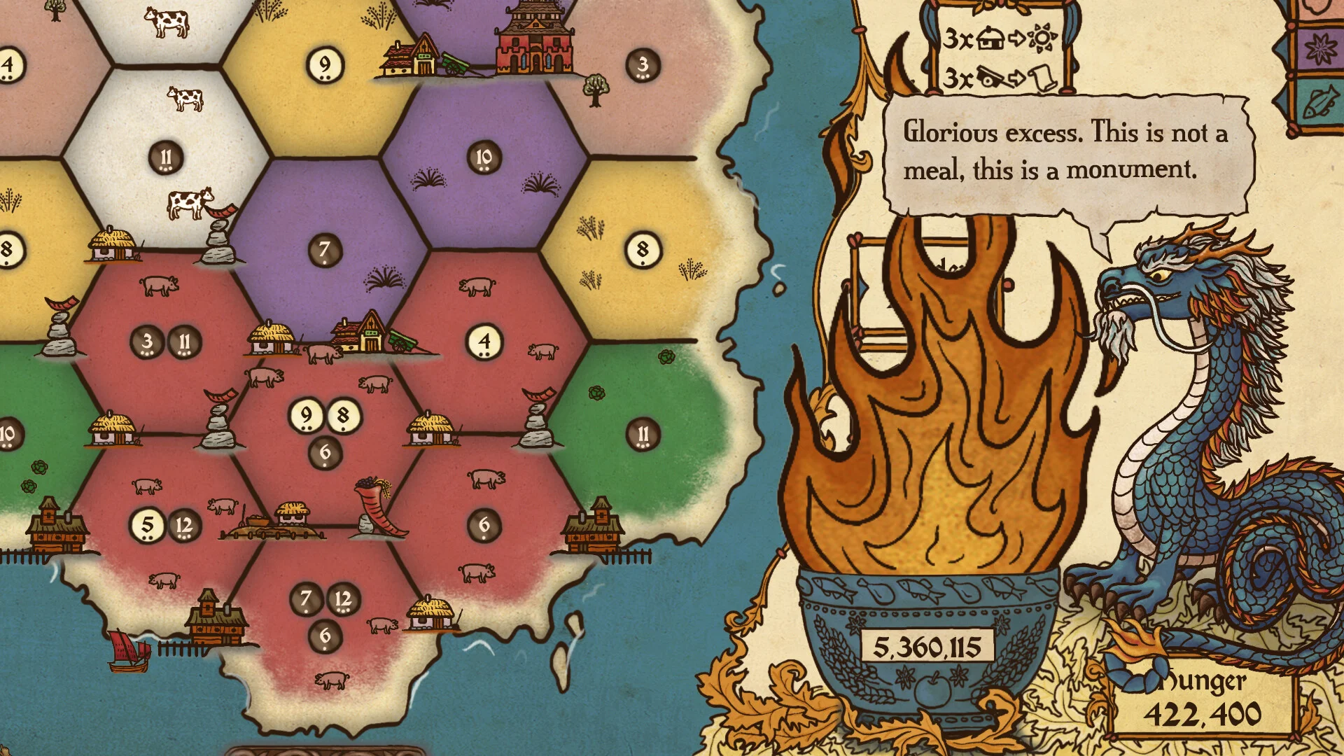 Feed the Scorchpot dice island Steam