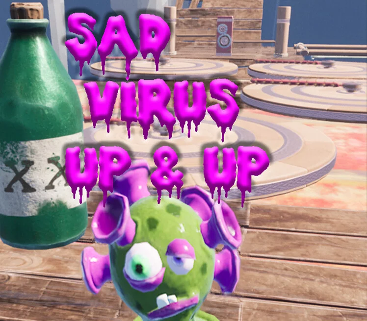 Sad Virus Up & Up cover of a climbing walking sim