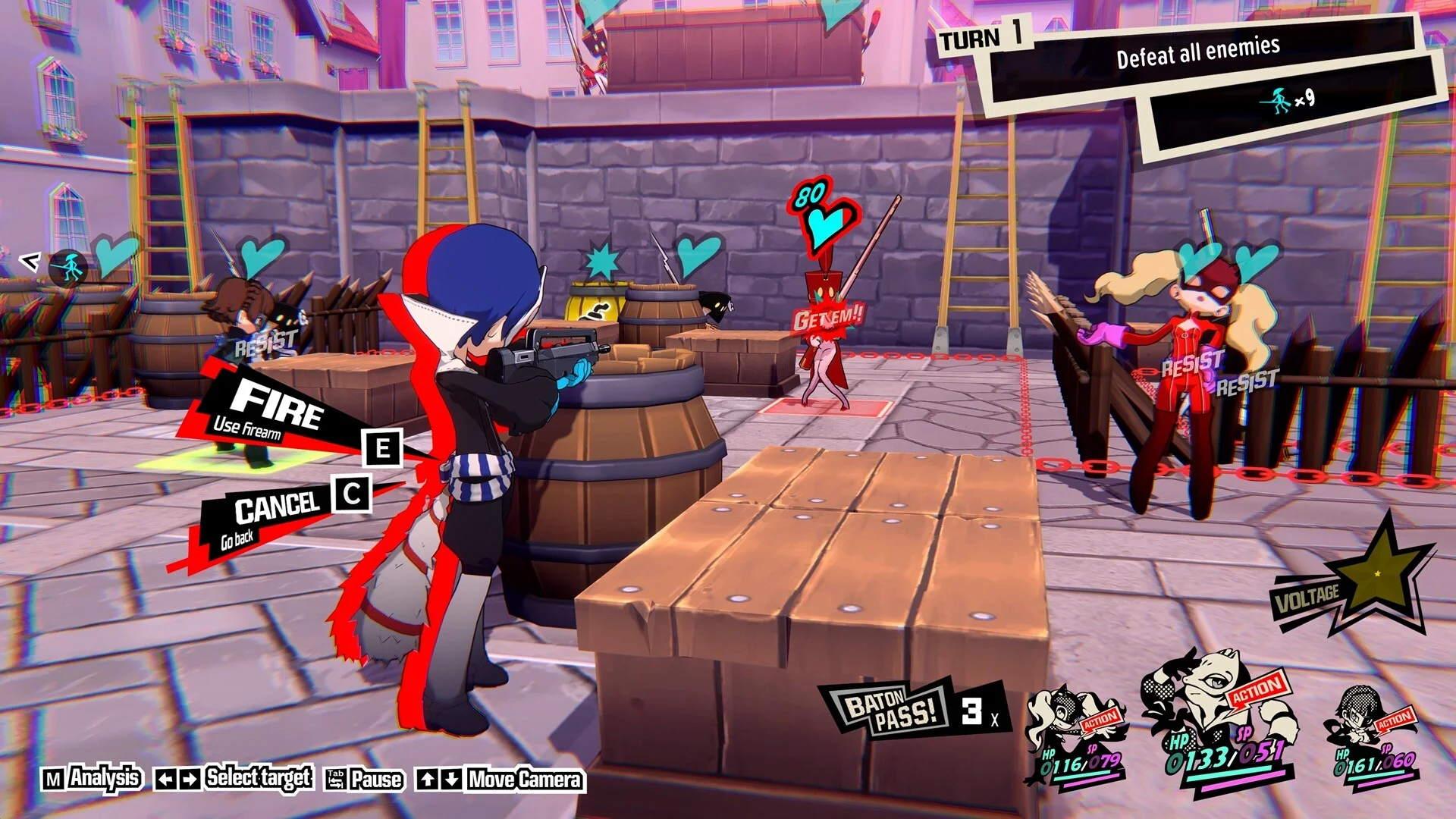 Persona 5 Tactica turn-based squad combat