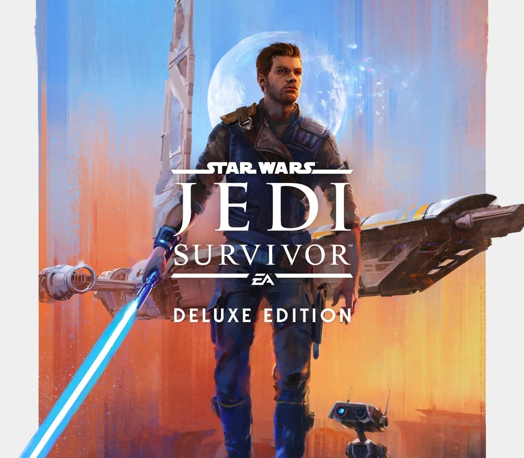 STAR WARS Jedi Survivor Deluxe cover, Cal with Scoundrel and Rebel Hero looks