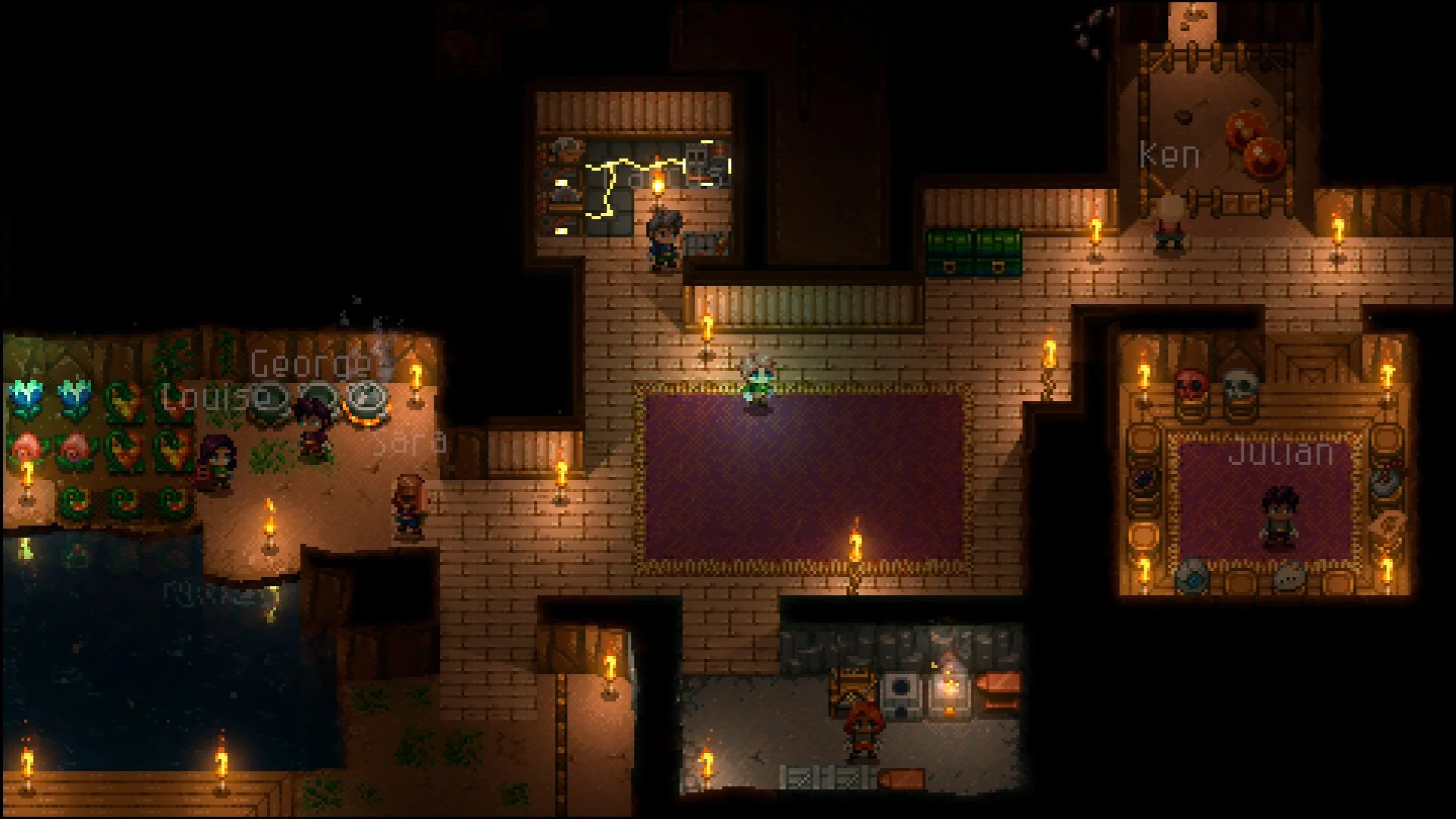 Core Keeper cave exploration